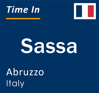 Current local time in Sassa, Abruzzo, Italy