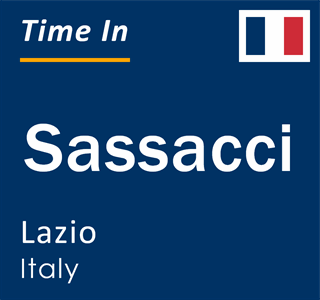 Current local time in Sassacci, Lazio, Italy