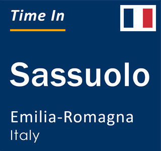 Current local time in Sassuolo, Emilia-Romagna, Italy