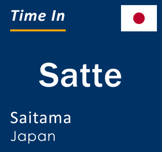 Current local time in Satte, Saitama, Japan