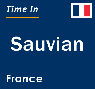 Current local time in Sauvian, France