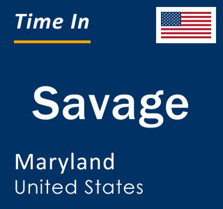 Current local time in Savage, Maryland, United States