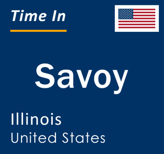 Current local time in Savoy, Illinois, United States