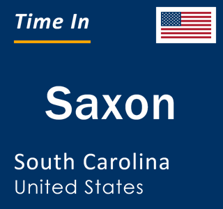 Current local time in Saxon, South Carolina, United States