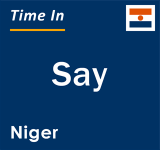 Current local time in Say, Niger