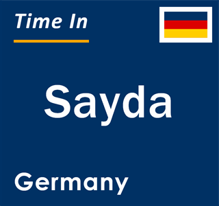 Current local time in Sayda, Germany