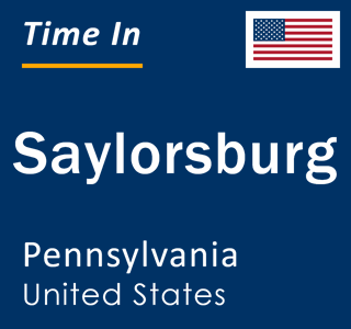 Current local time in Saylorsburg, Pennsylvania, United States