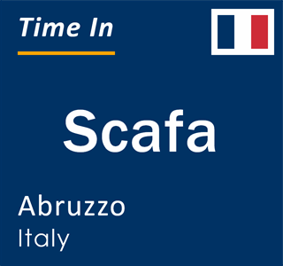 Current local time in Scafa, Abruzzo, Italy