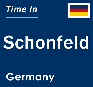 Current local time in Schonfeld, Germany