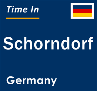 Current local time in Schorndorf, Germany