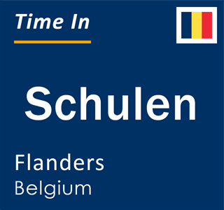 Current local time in Schulen, Flanders, Belgium