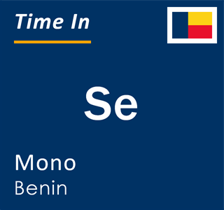 Current local time in Se, Mono, Benin