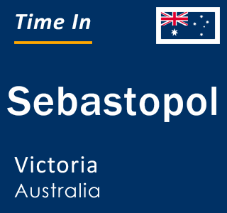 Current local time in Sebastopol, Victoria, Australia