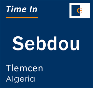 Current local time in Sebdou, Tlemcen, Algeria