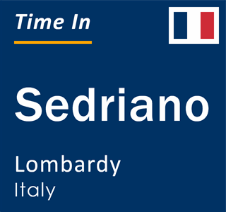Current local time in Sedriano, Lombardy, Italy