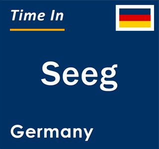 Current local time in Seeg, Germany