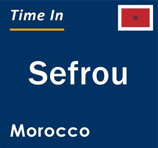 Current local time in Sefrou, Morocco