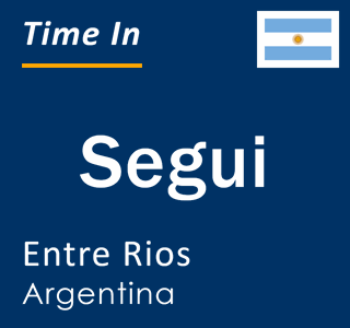 Current time in Segui, Entre Rios, Argentina