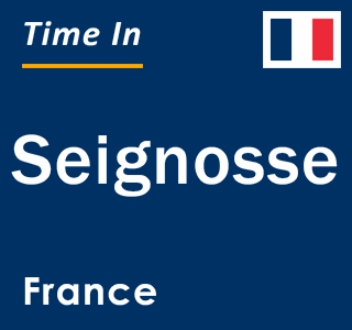 Current local time in Seignosse, France