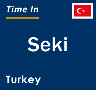 Current local time in Seki, Turkey