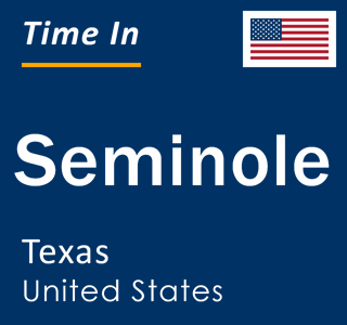 Current local time in Seminole, Texas, United States