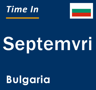 Current local time in Septemvri, Bulgaria