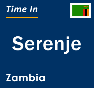Current time in Serenje, Zambia