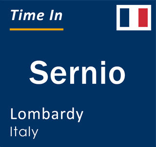 Current local time in Sernio, Lombardy, Italy