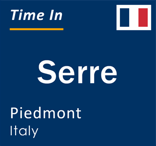 Current local time in Serre, Piedmont, Italy