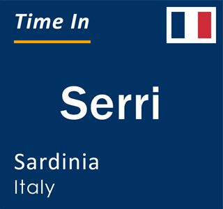 Current local time in Serri, Sardinia, Italy