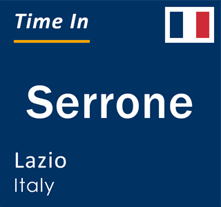 Current local time in Serrone, Lazio, Italy