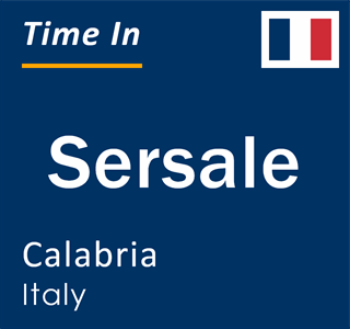 Current local time in Sersale, Calabria, Italy