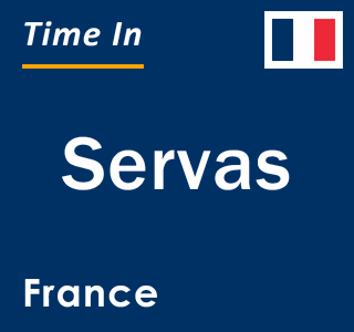 Current local time in Servas, France