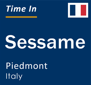 Current local time in Sessame, Piedmont, Italy