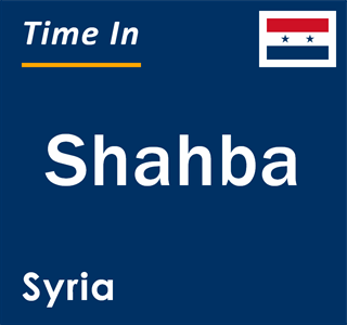Current local time in Shahba, Syria