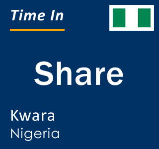 Current local time in Share, Kwara, Nigeria