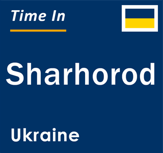 Current local time in Sharhorod, Ukraine