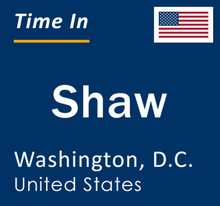 Current local time in Shaw, Washington, D.C., United States