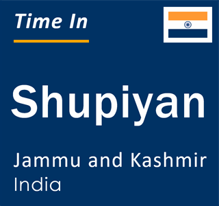 Current local time in Shupiyan, Jammu and Kashmir, India