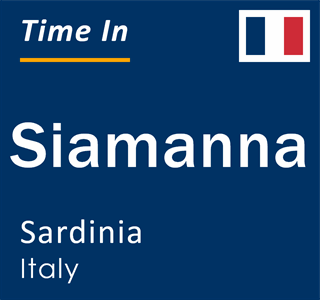 Current local time in Siamanna, Sardinia, Italy