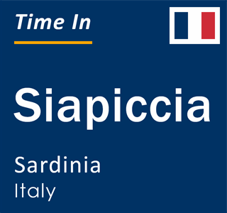 Current local time in Siapiccia, Sardinia, Italy