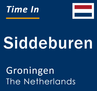 Current local time in Siddeburen, Groningen, The Netherlands
