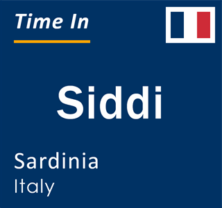 Current local time in Siddi, Sardinia, Italy