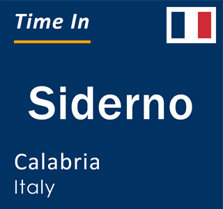 Current time in Siderno, Calabria, Italy