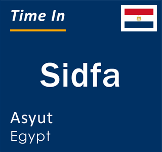 Current local time in Sidfa, Asyut, Egypt