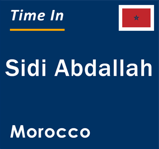 Current local time in Sidi Abdallah, Morocco