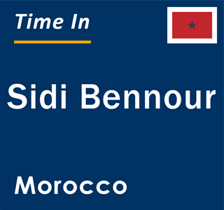 Current local time in Sidi Bennour, Morocco