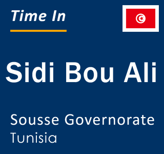 Current local time in Sidi Bou Ali, Sousse Governorate, Tunisia