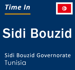 Current local time in Sidi Bouzid, Sidi Bouzid Governorate, Tunisia