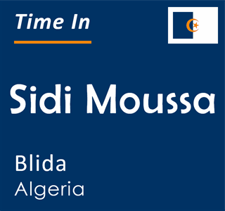 Current time in Sidi Moussa, Blida, Algeria